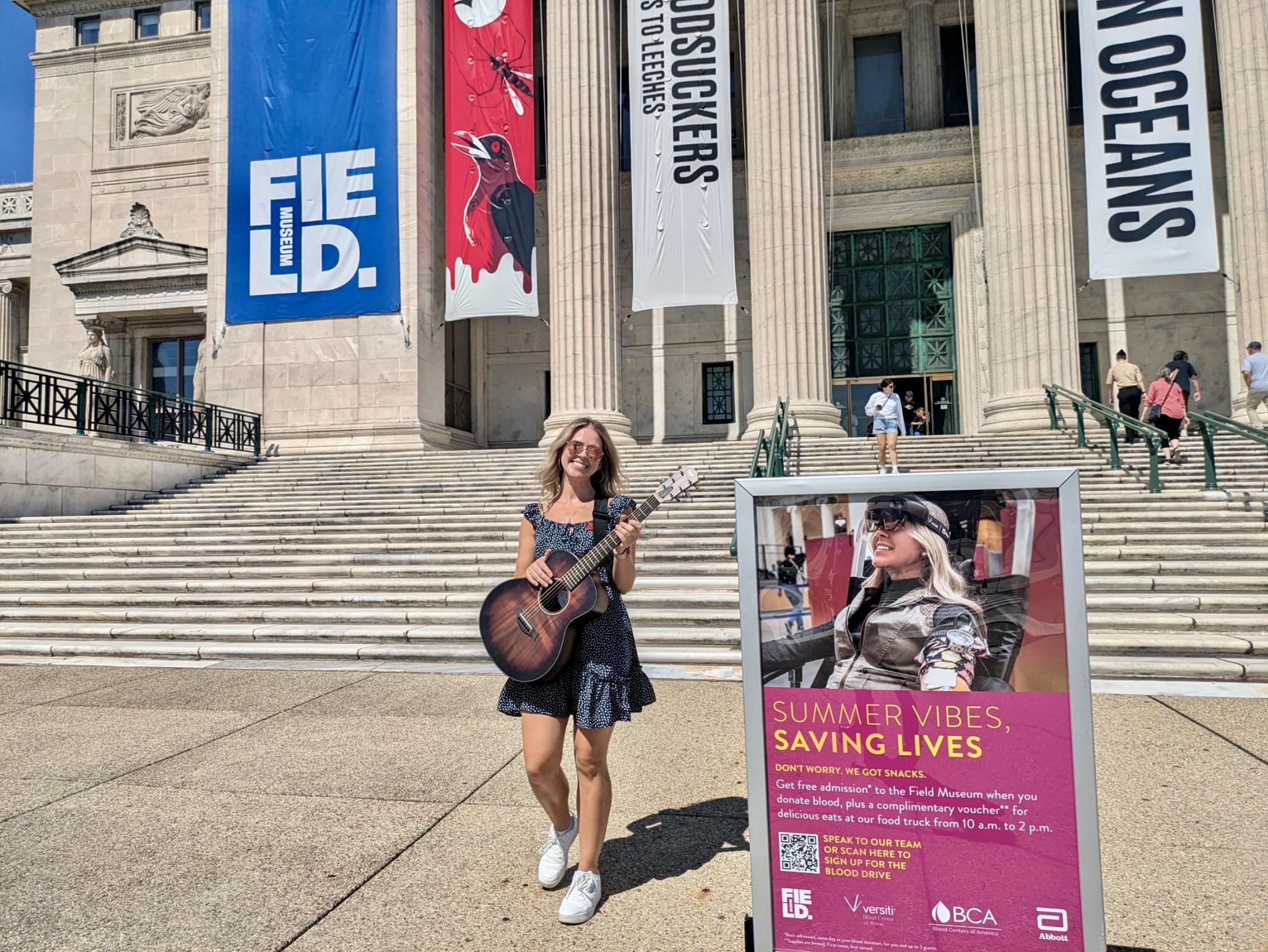 Mie performing — Chicago Field Museum "Summer Vibes, Saving Lives", Chicago 2024.